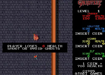 Gauntlet (2 Players, Japanese, rev 2) screen shot game playing